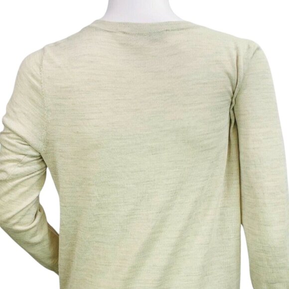 Ann Taylor LOFT Womens Wool Blend Sweater Gem Pearl Embellished Size M - Picture 8 of 12